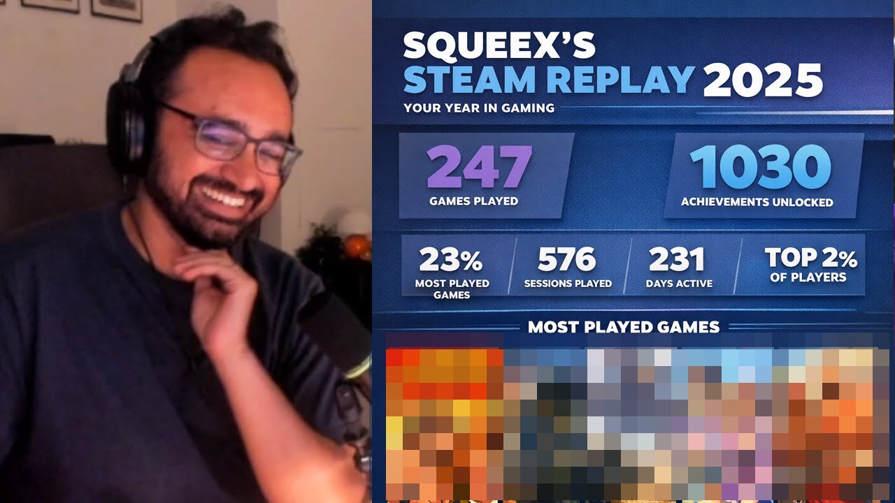 Squeex gets exposed on his Steam Replay 2025