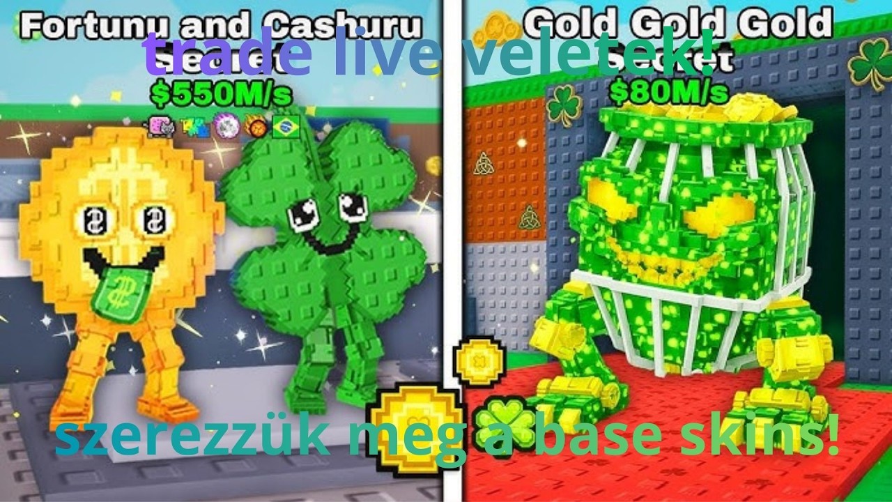 ROBLOX SAB TRADE LIVE!SZEREZÜK MEG A ÚJ BASE SKINS!