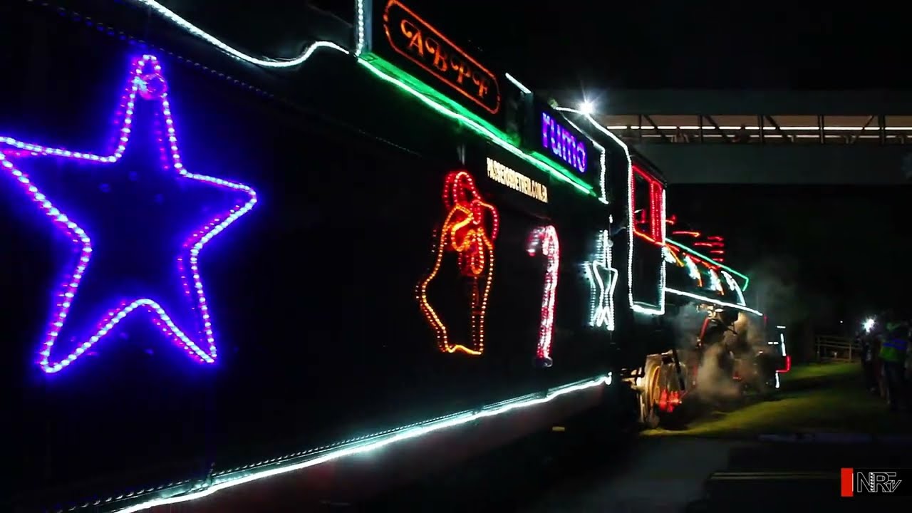 Maria Fumaça de Natal Curitiba 2023 - Vila Oficinas - (Sede da Rumo) - (Mallet #204)