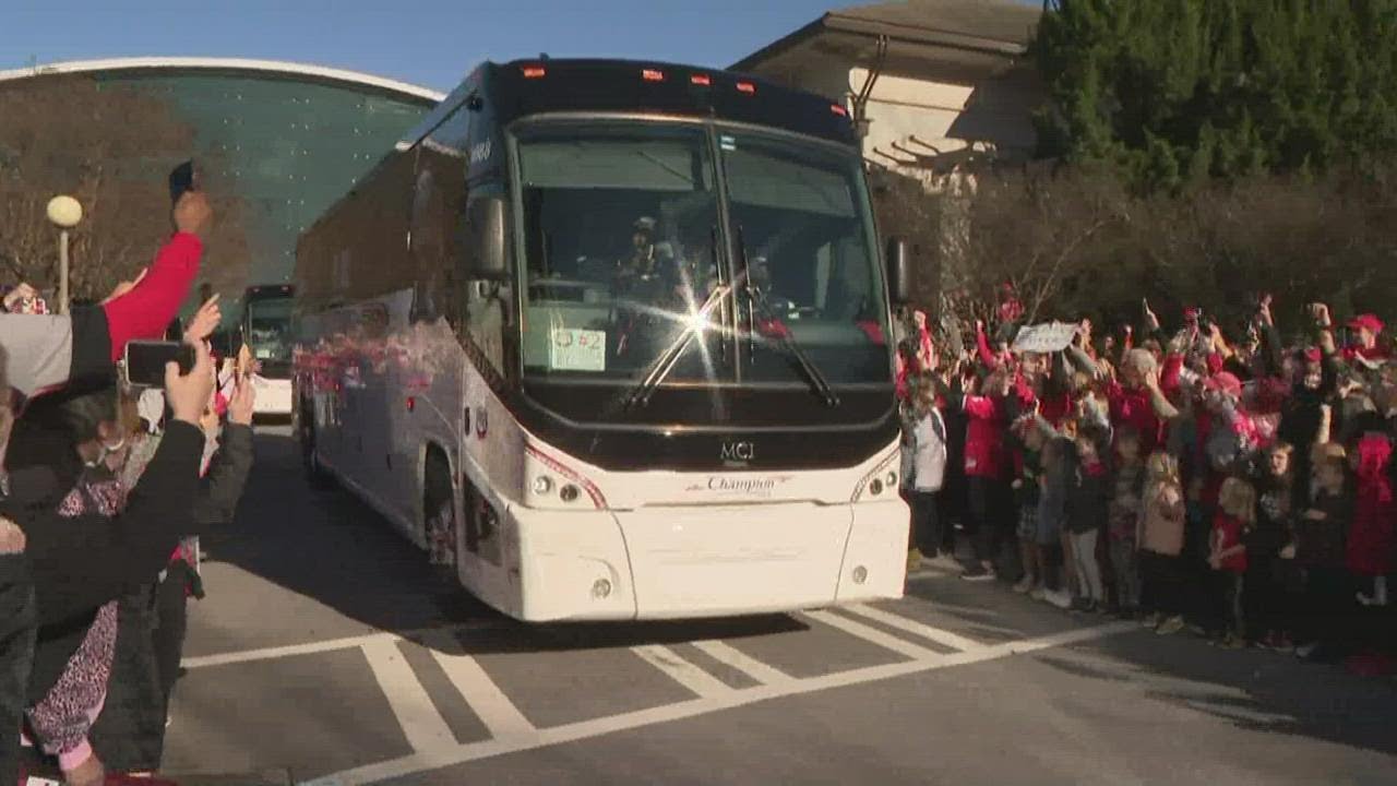 Georgia Bulldogs arrive home in Athens after National Championship