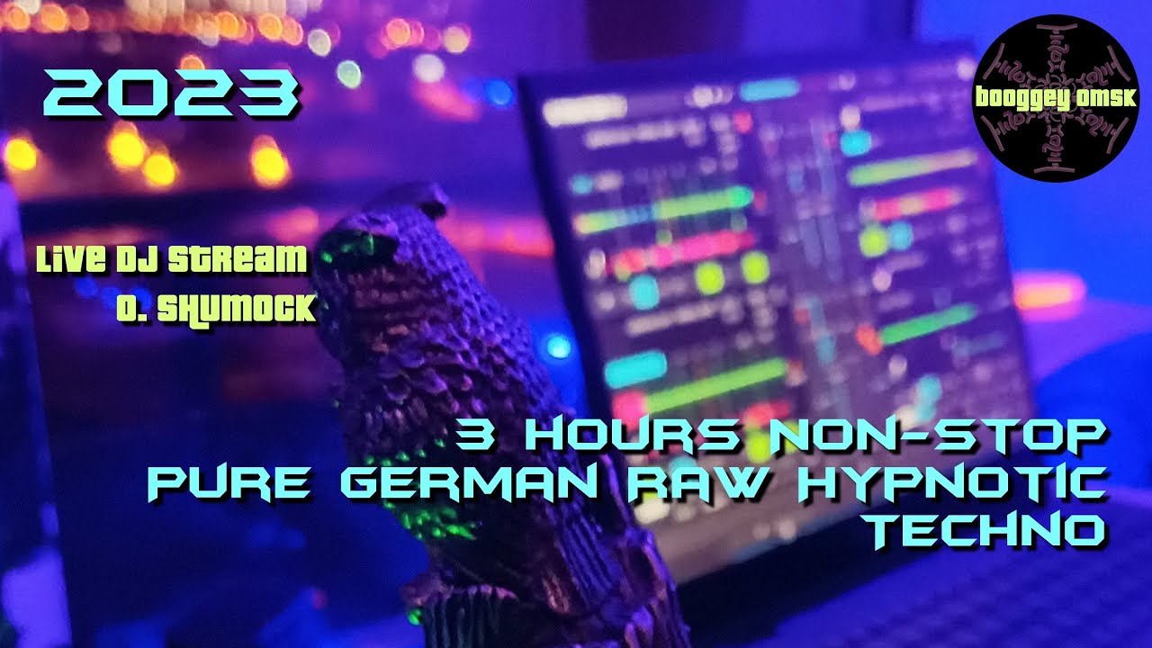 3h Pure German Raw Hypnotic Techno Non-Stop live stream - 04.01.2023  select by dj O. Shumock