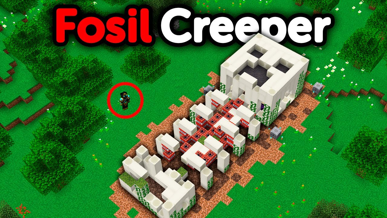 Exploré un FOSIL de CREEPER Gigante en Minecraft 1.21.11