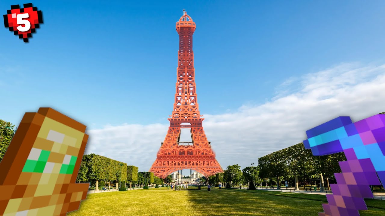 I Recreated PARIS in Survival Minecraft