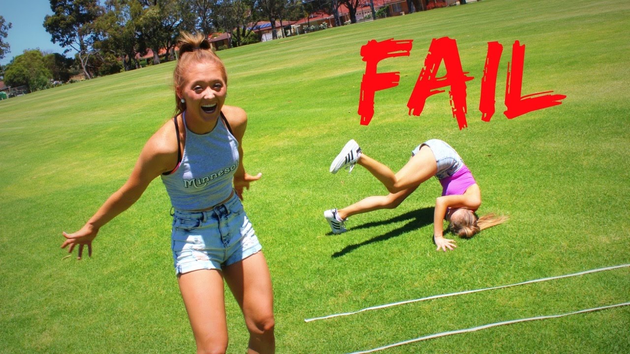 Dizzy Cartwheel Challenge! | The Rybka Twins