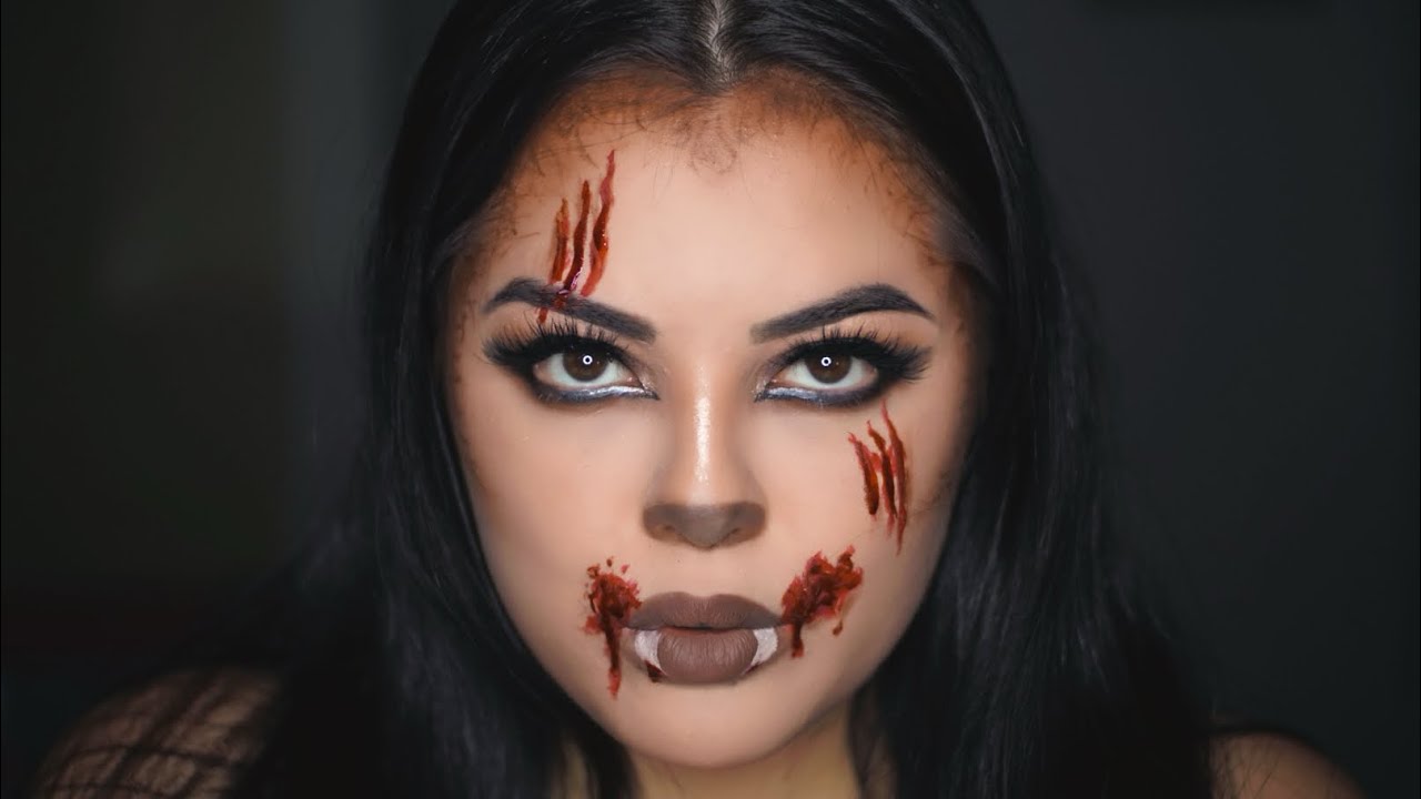 Easy werewolf Halloween Makeup /Maquillaje fácil de Loba para Halloween 🎃/ @Mire_Graphic