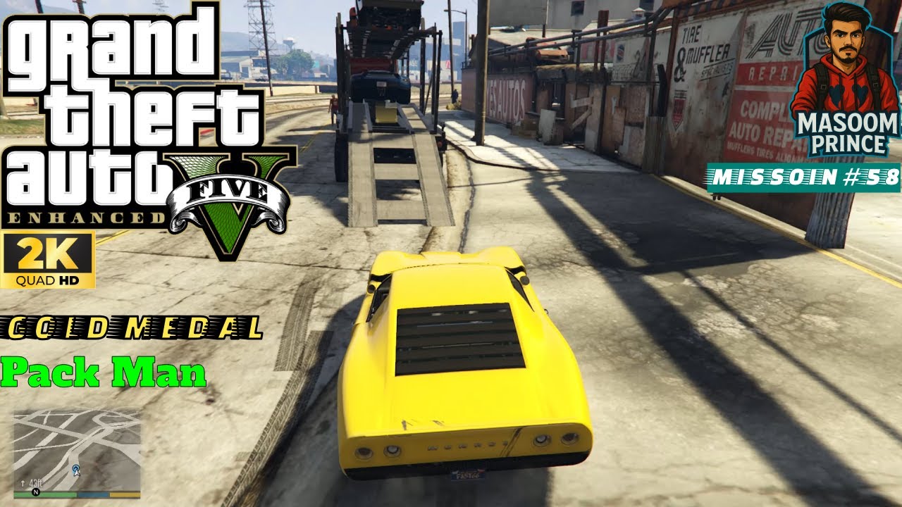 GTA V Enhanced | Mission #58 Pack Man | Story Mission Gameplay | 