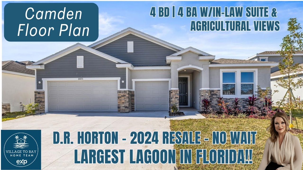Mirada Lagoon | D.R. Horton - Camden Model | 4 BD & INLAW SUITE #multigenerationalliving