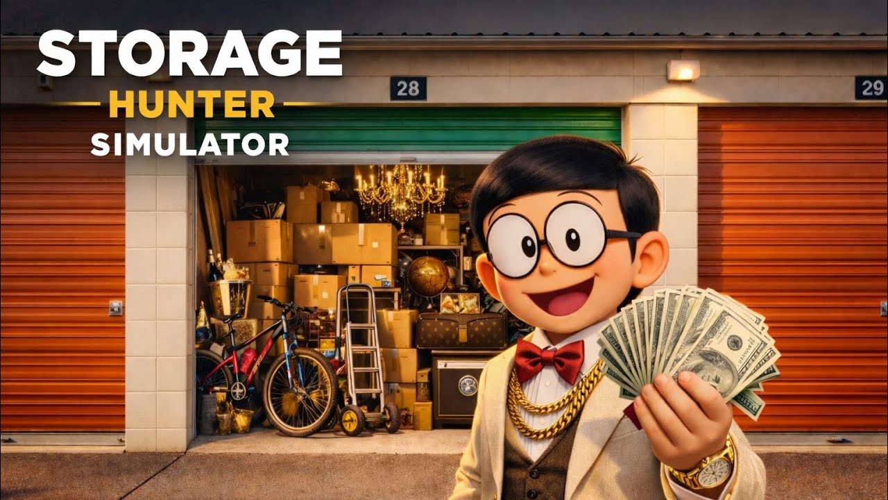 Day 1 in STORAGE WARS 💰🤑!! STORAGE HUNTER SIMULATOR #1 
