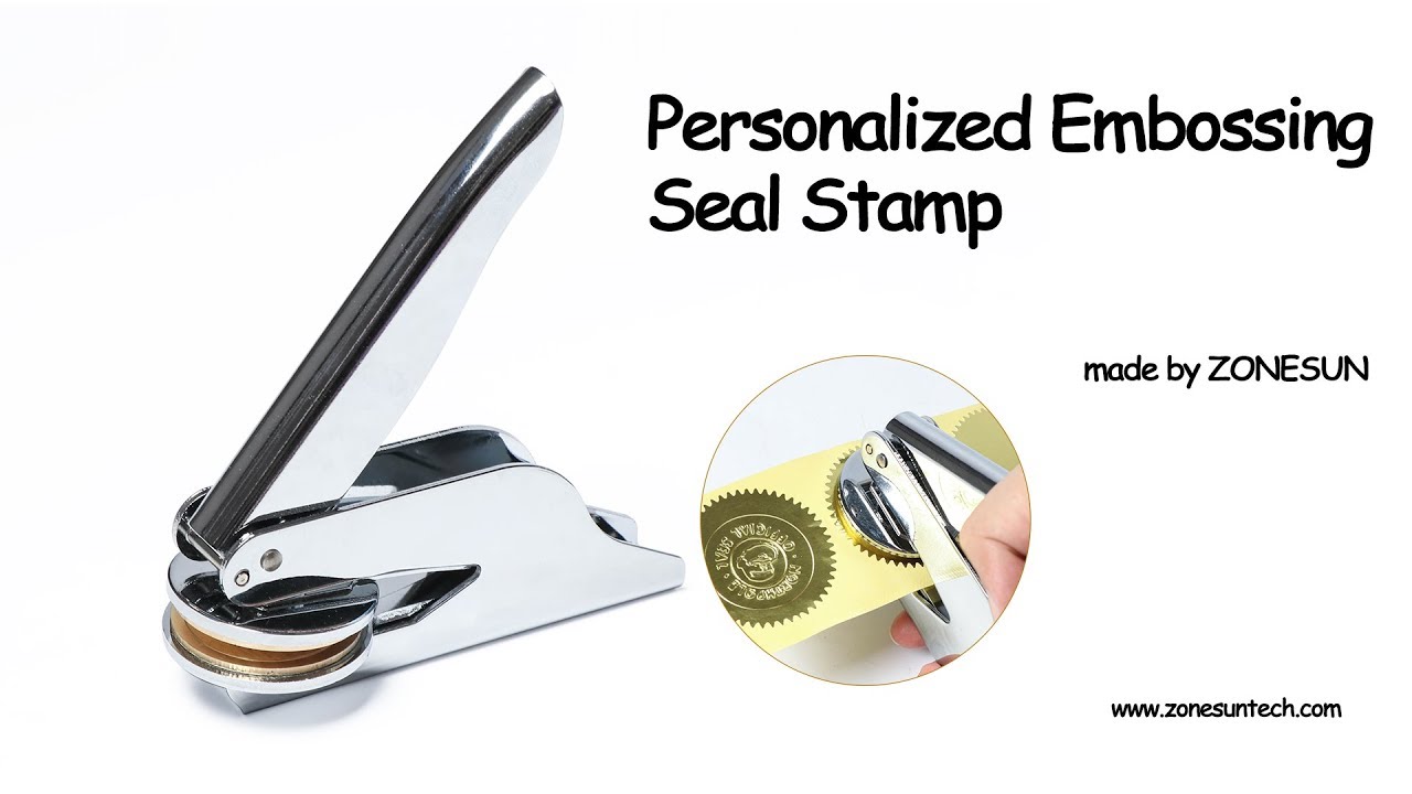 How to ues Custom Brass Embossing Stamp Logo Personalized Embossing Seal Stamp