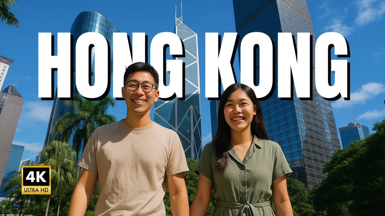 Hong Kong Street Walk | Central District Skyline & City Life