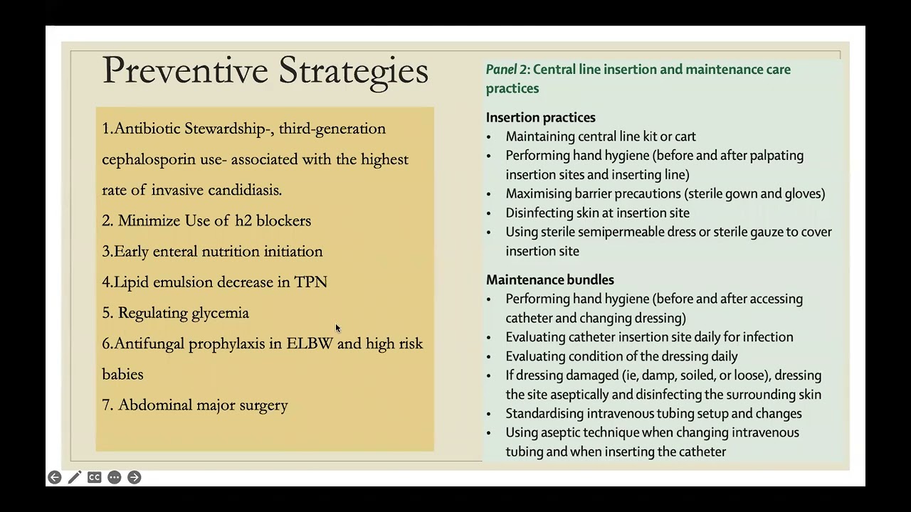 Invasive Neonatal Candidiasis - Part 2