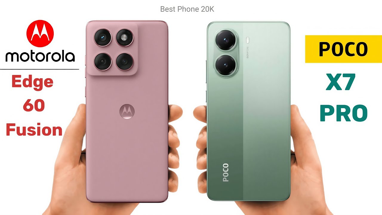 Motorola Edge 60 Fusion vs POCO X7 Pro Full Comparison | Best Phone Under 20K