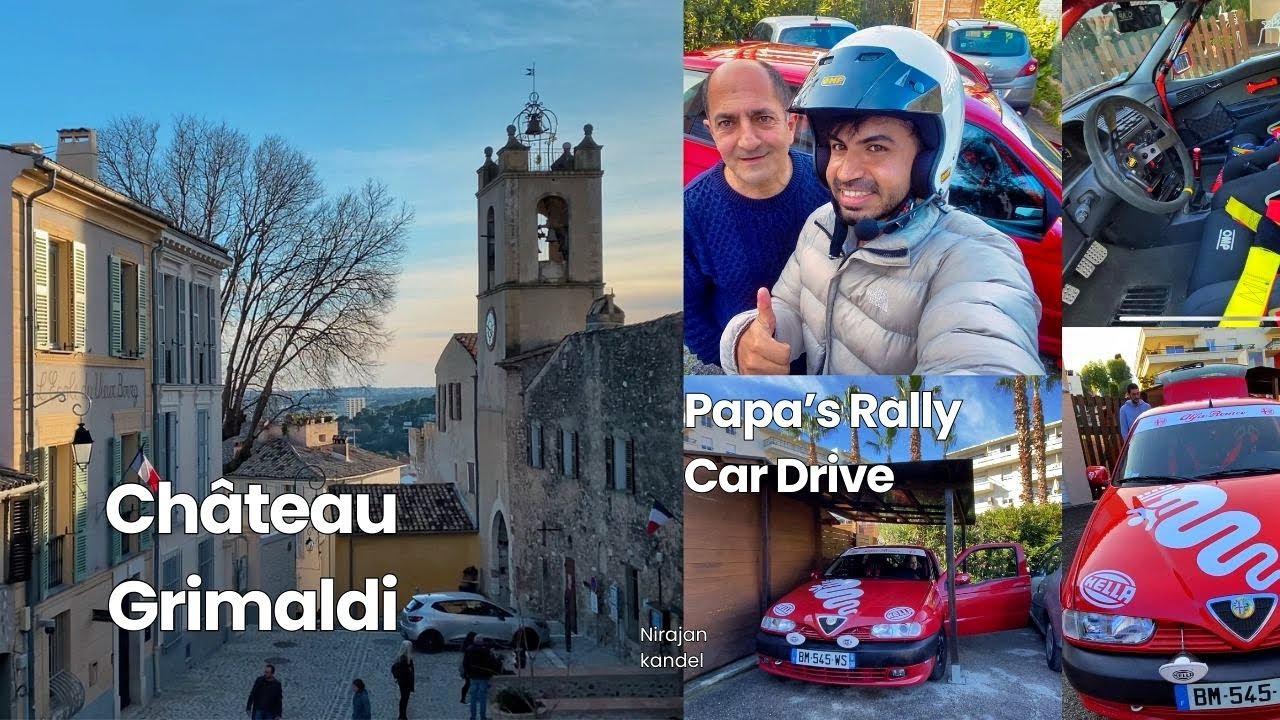 Rally Car Thrills with Papa | Exploring Ch&acirc;teau Grimaldi | Cagnes-Sur-Mer | Epic Adventure Vlog! 🇫🇷