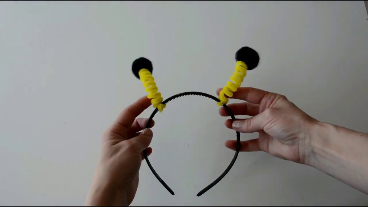 DIY: Como hacer una DIADEMA de ABEJA. Ideal para Carnaval, Halloween