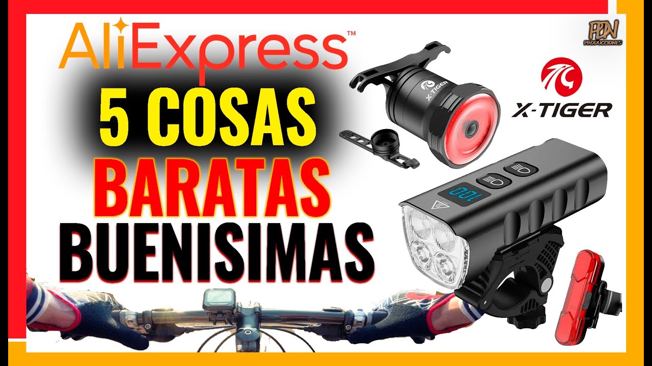 5 GADGETS DE CICLISMO BARATOS Y DE  CALIDAD UNBOXING & REVIEW - LUCES XTIGER (parte 1)