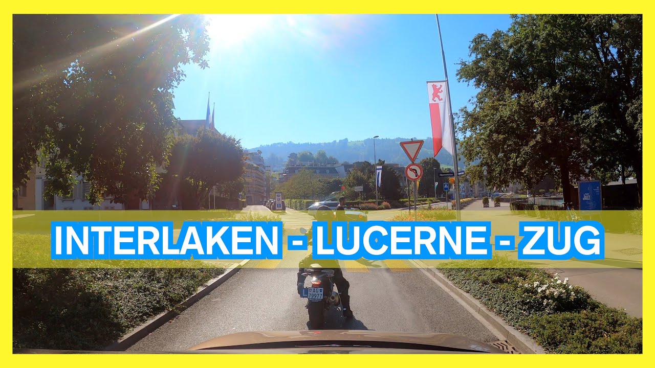 Driving from Interlaken to Lucerne 🇨🇭 Switzerland scenic drive in 4K