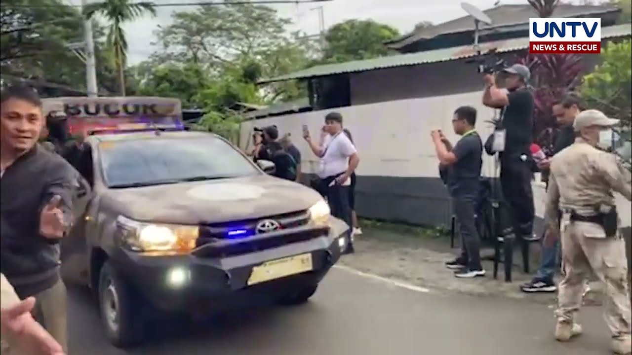 Pagdating ng convoy sakay si Mary Jane Veloso sa CIW sa Mandaluyong City