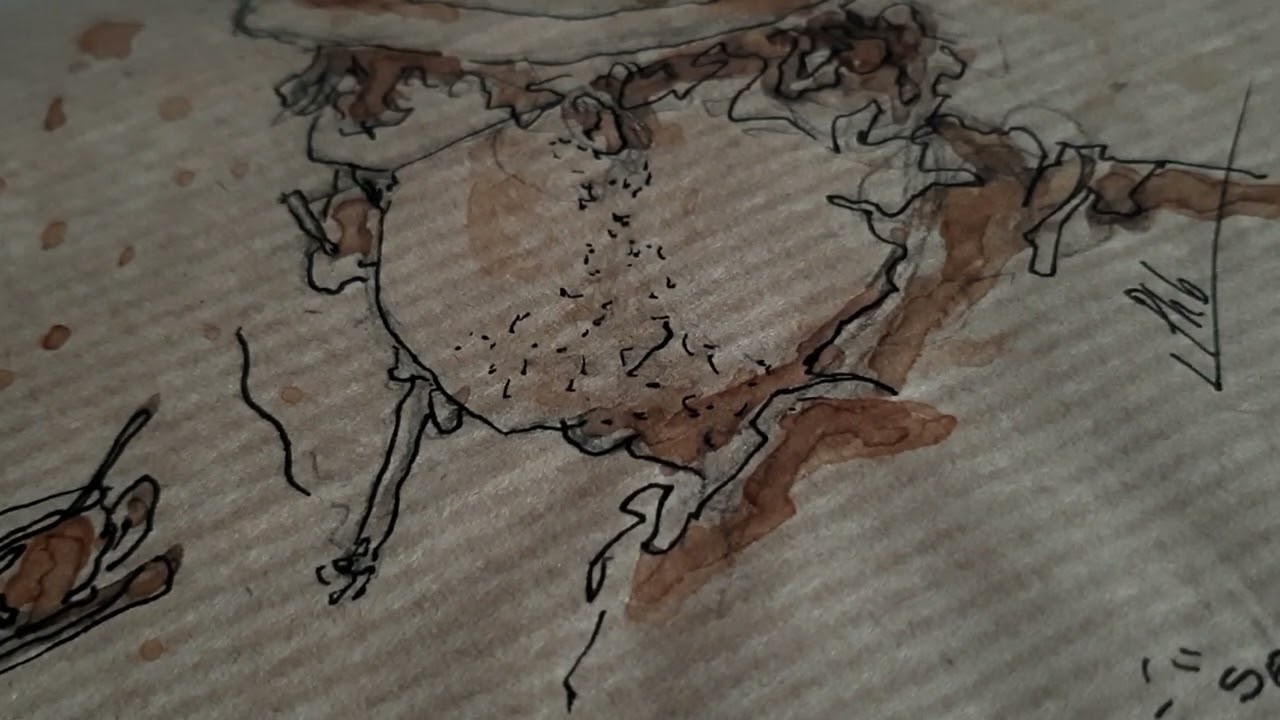 Dehors, il pleut de l’encre  -  de et par Philippe Bouret.