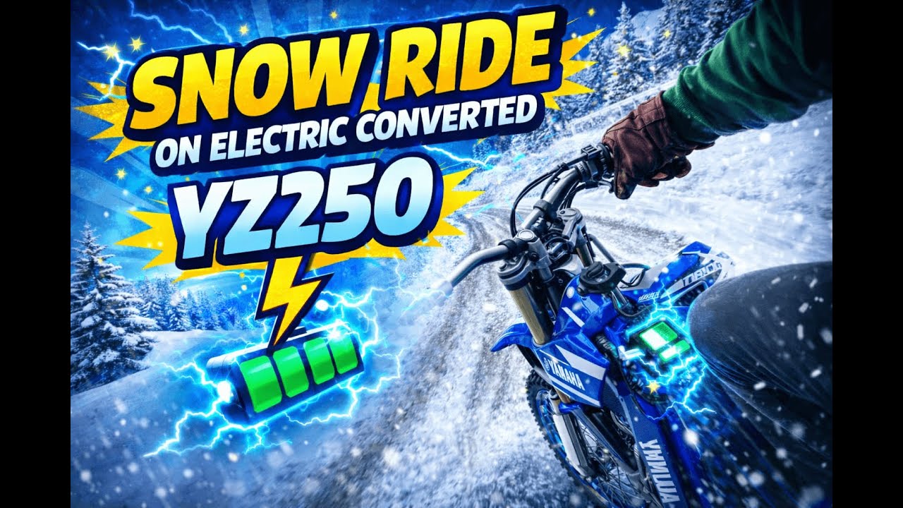 Snow ride on electric converted yz250