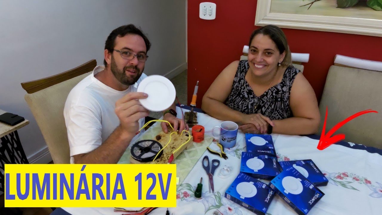 Como adaptar uma luminária 12v para MotorHome - Ep. 20