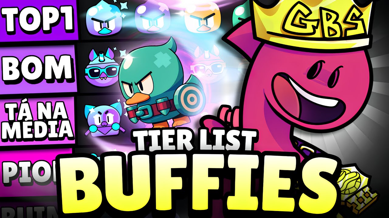 TOP 18! TIER LIST DE BUFFIES NO BRAWL STARS! #brawlstars