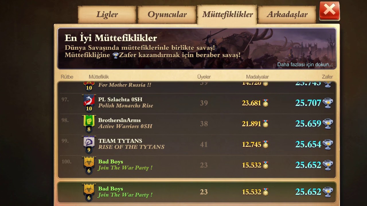 Hedef İlk 100 Demiştik S&ouml;z&uuml;m&uuml;zde Durduk !! İyi Seyirler // Bad Boys Dominations World War !!