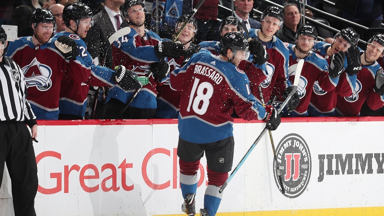 Derick Brassard scores his first goal with the Avalanche