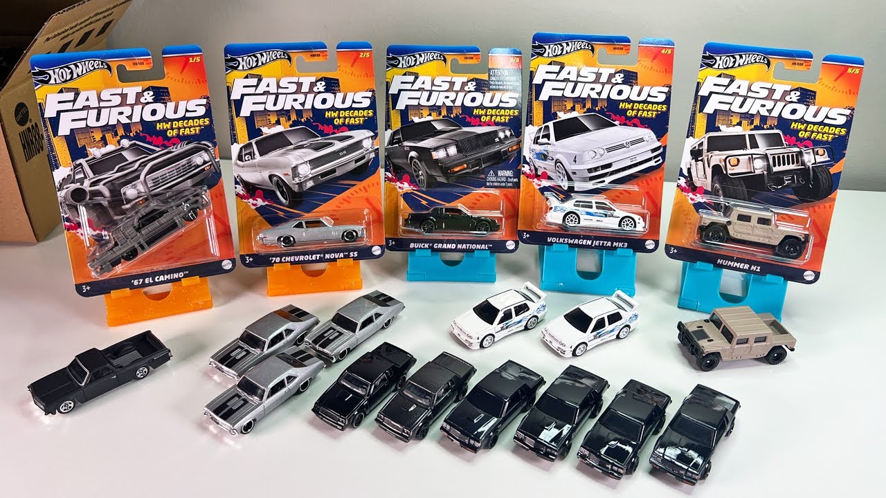 РАСПАКОВКА: набор из 5 машинок Hot Wheels Fast & Furious 2024 года «Десятилетия быстрых» с новыми...