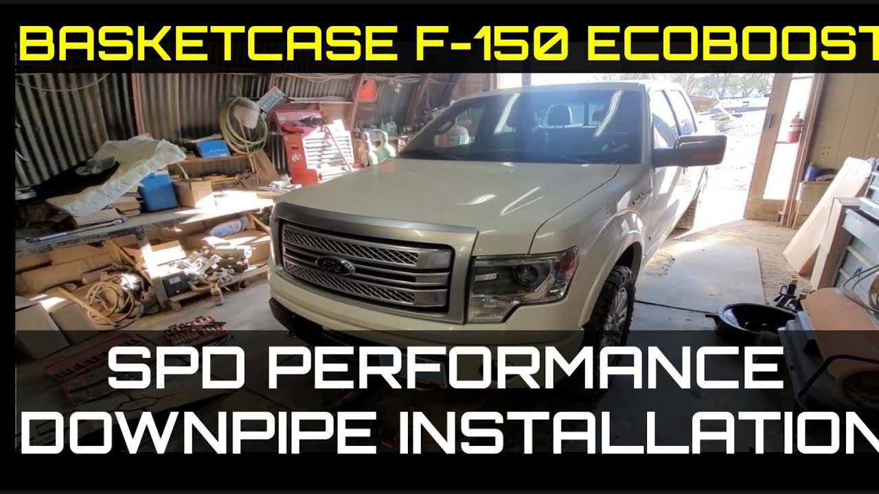 Basketcase F150 Ecoboost gets SPD Downpipes installed