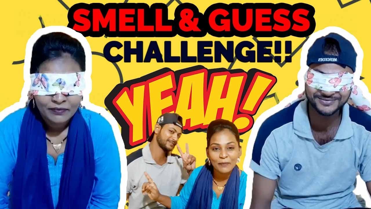 What's That Smell Challenge Game Indian | Husband Wife Smell & Guess Challenge | Naziya Shaikh