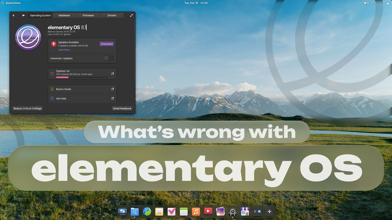 Что не так с elementary OS 8.1 (Linux)? | Pantheon Desktop - среда рабочего стола: ошибки и проблемы