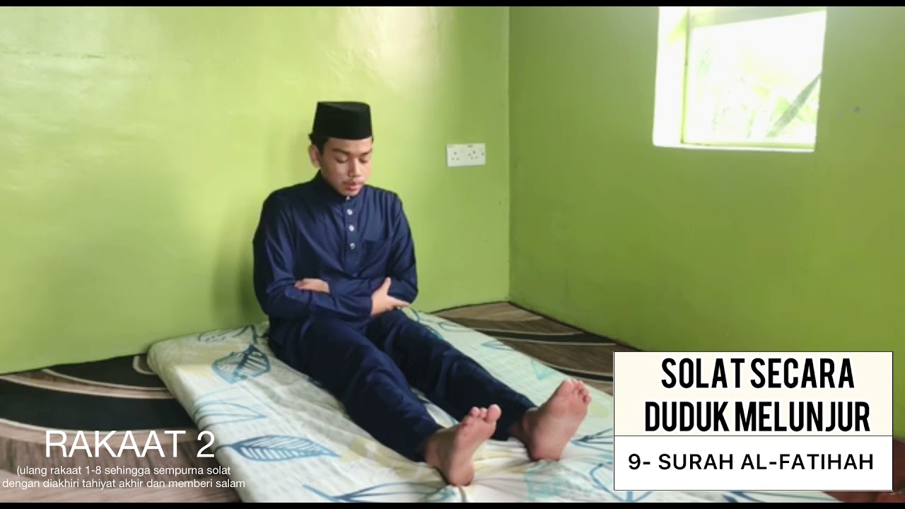 Panduan: Solat secara Duduk Melunjur