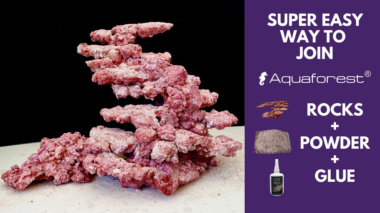 Easiest Way To Join Aquaforest Rocks To Create Aquascape / Hardscape