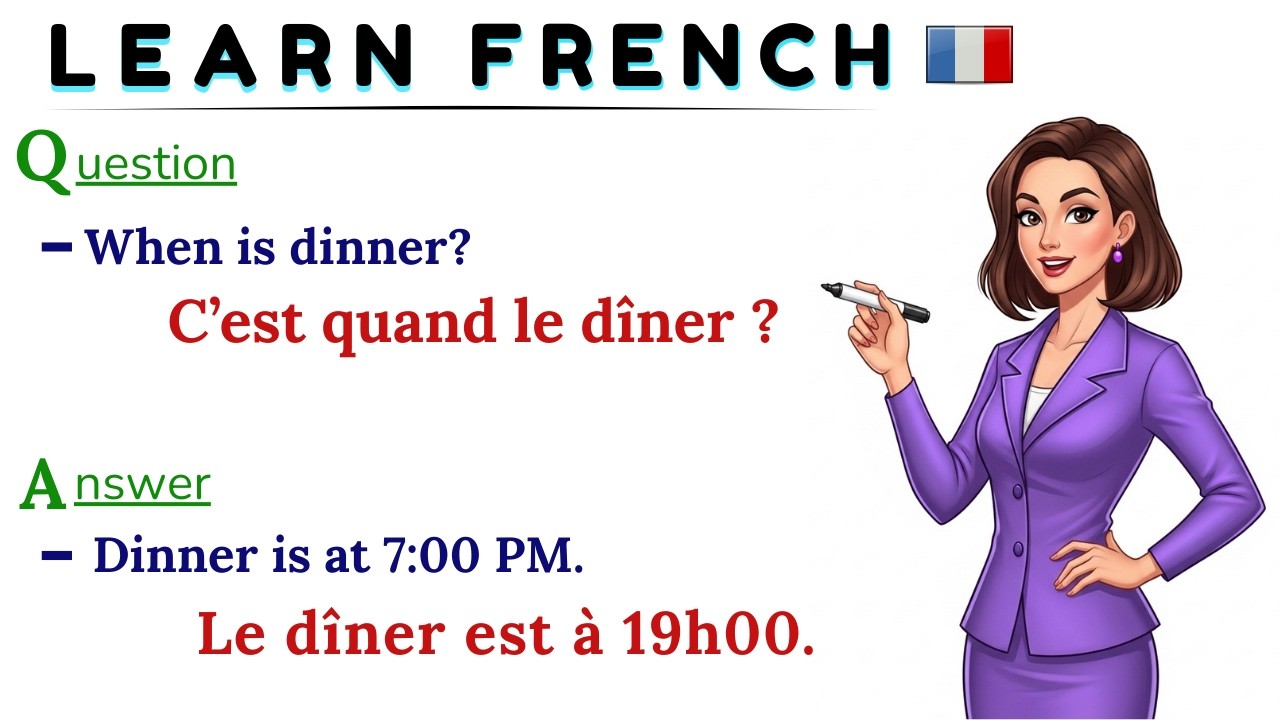 Learn French Fast with Common French Conversations | Easy French | Conversation en français