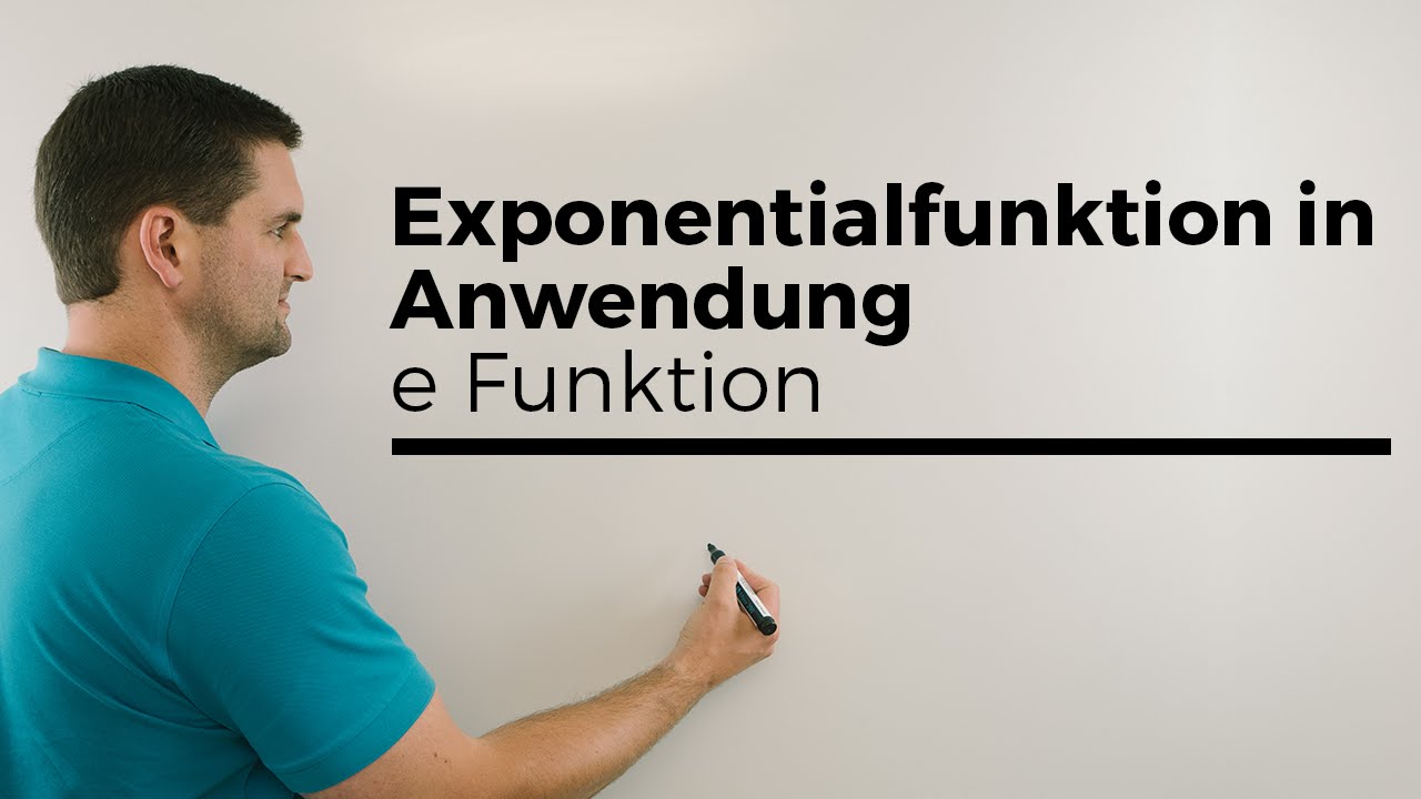 Exponentialfunktion in Anwendung, e Funktion, Vermehrung Keime | Mathe by Daniel Jung