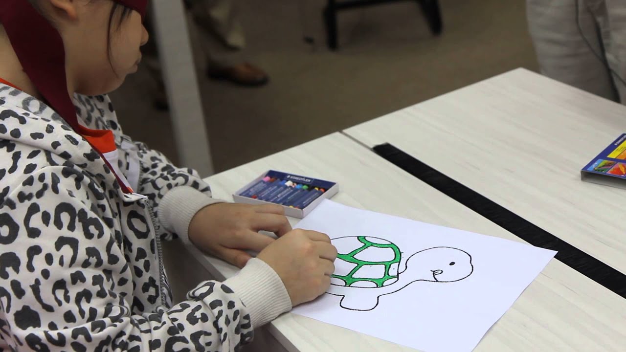 Blind fold drawing