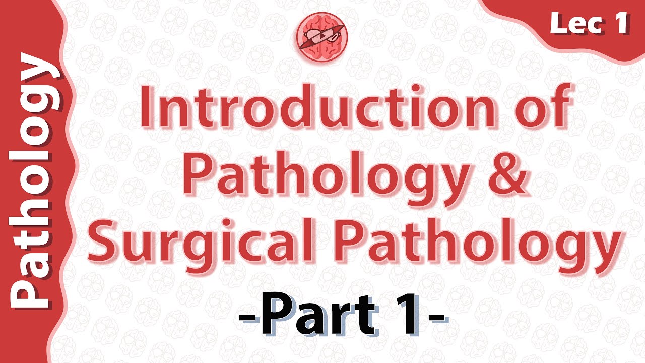 Pathology - Introduction of Pathology & Surgical Pathology  (Lec1) - part 1 - Dr Amro Ashraf