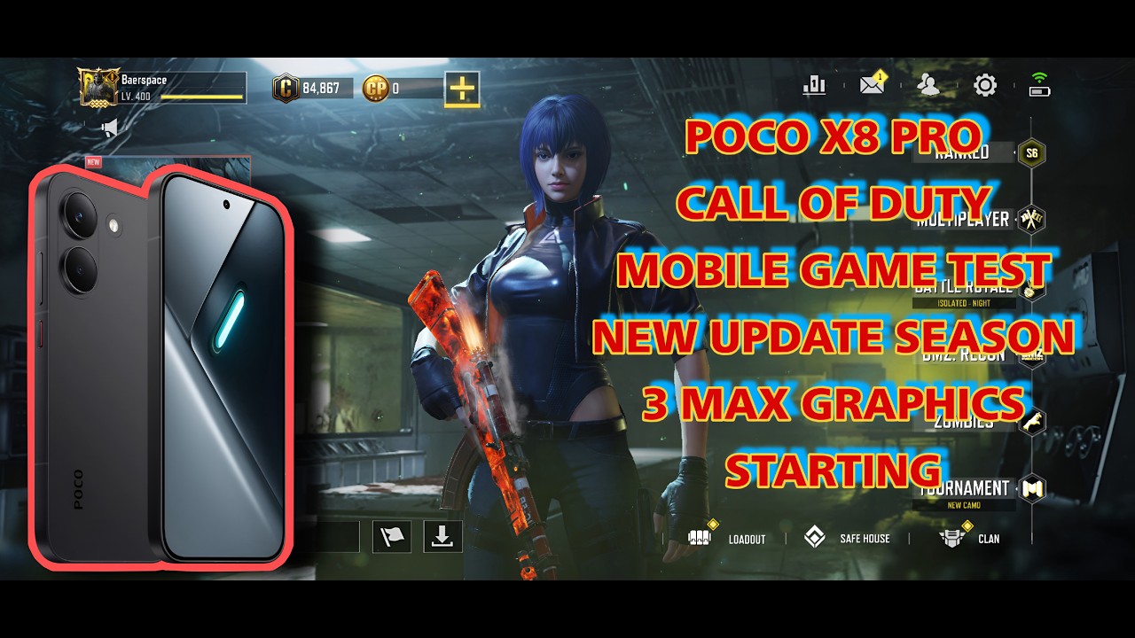 POCO X8 PRO | Call of Duty Mobile Gameplay *NEW* SEASON 3 UPDATE | Max Graphics | IN BR