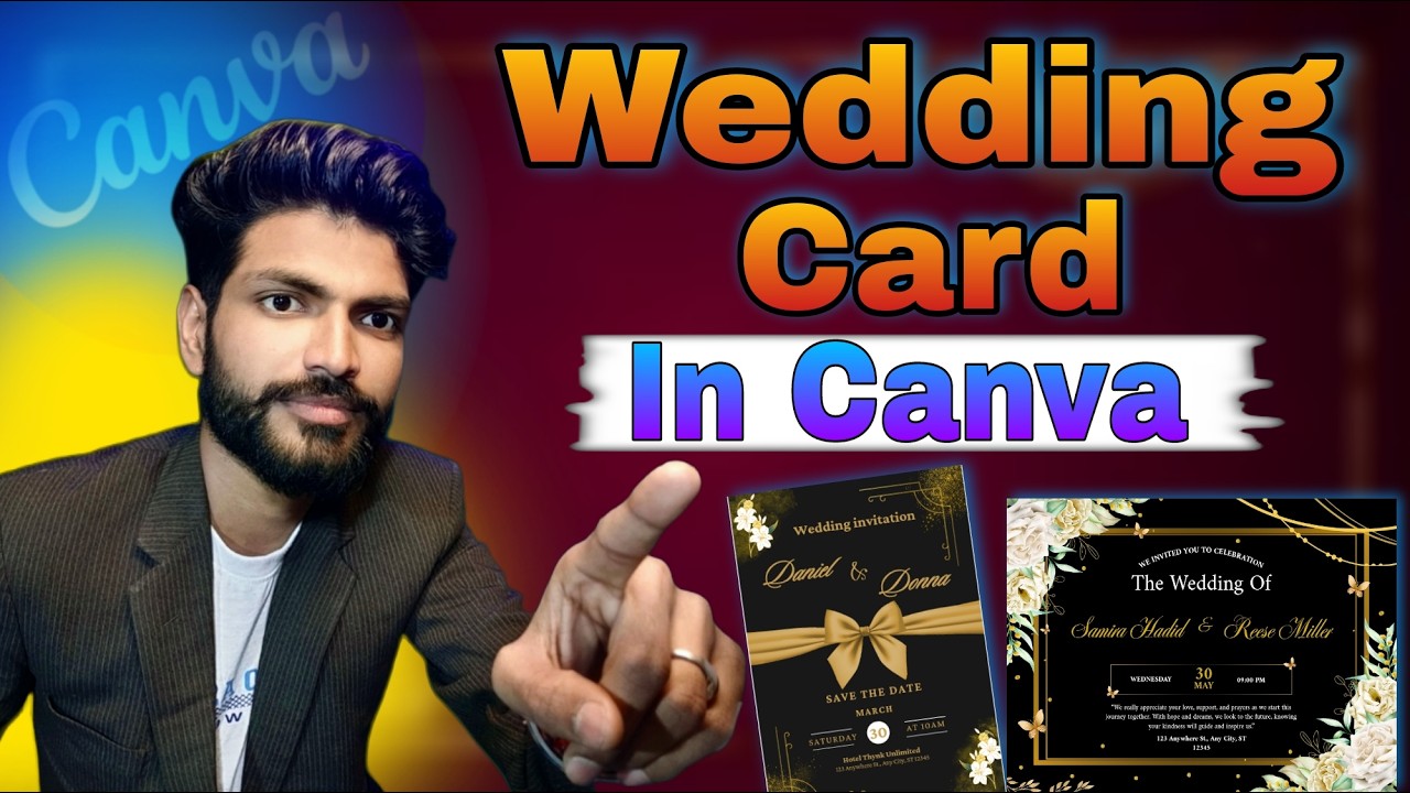 Canva Me Wedding Card Kaise Banaye | Trending Wedding Invitation Video 2026