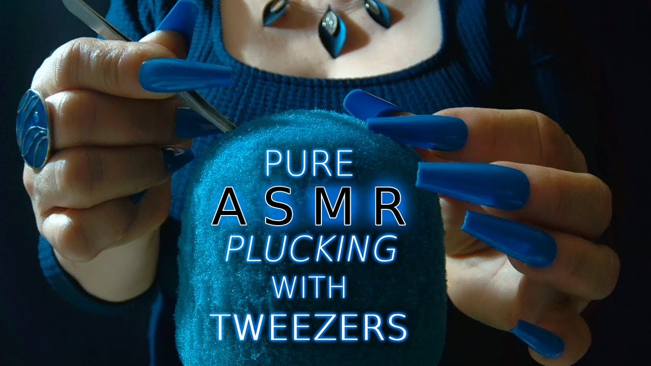 Plucking ASMR | Using Only Tweezers to DESTROY this Foam Cover one Pluck at A Time!