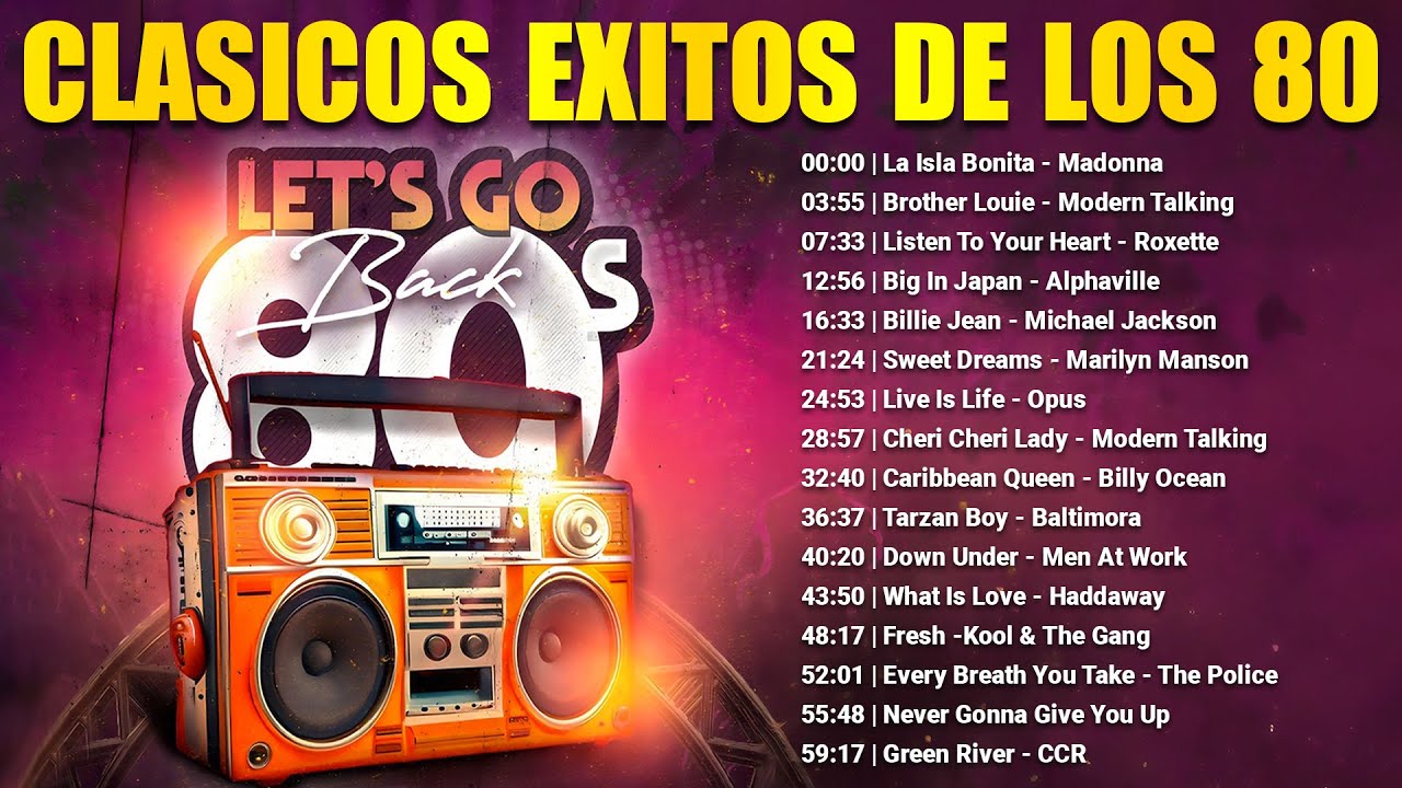 Top 100 Clasicos De Los 80 - Grandes Exitos 80 y 90 En Ingles - La Mejor M&uacute;sica de los A&ntilde;os 80