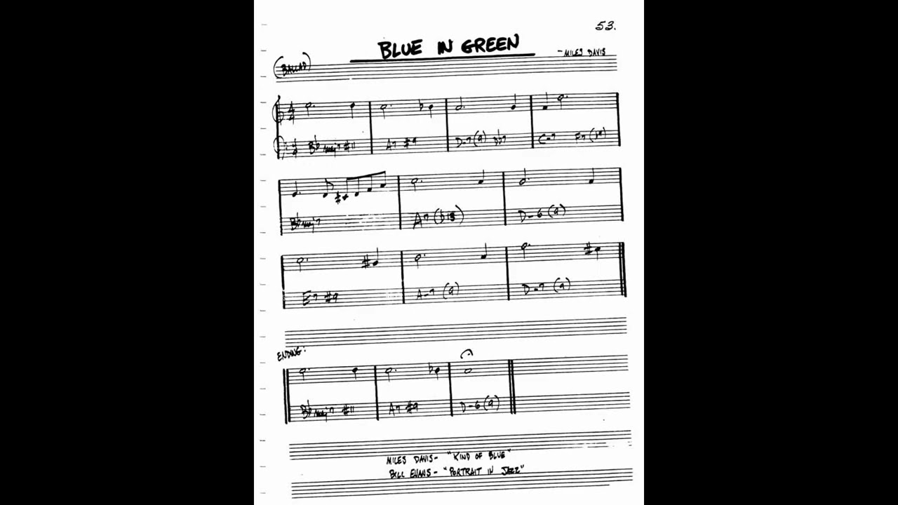 Blue in Green   Miles Davis   Backing Track ⧸ Play Along gV 3VzBIk60