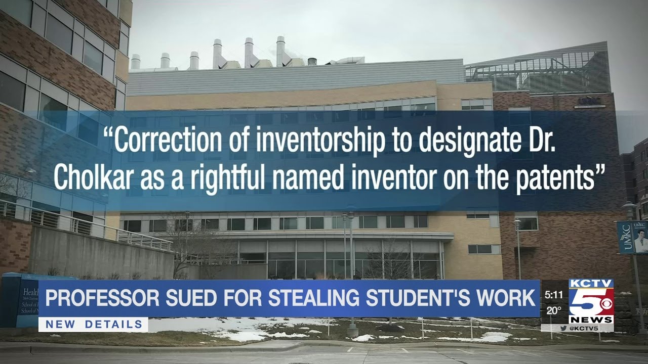 Suit: UMKC professor stole and sold student's research
