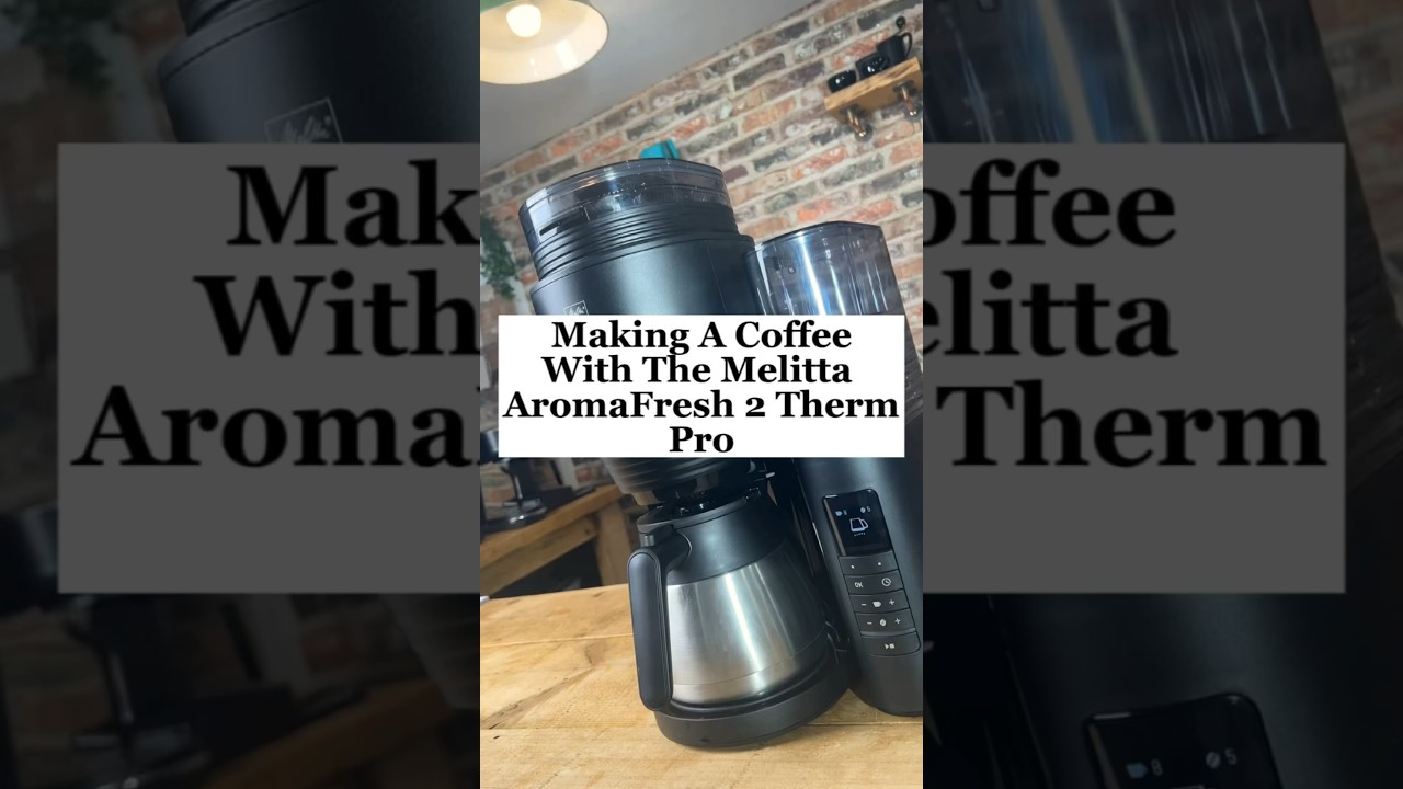 Making A Coffee With The Melitta AromaFresh 2 Therm Pro  #coffee #filtercoffee #shorts