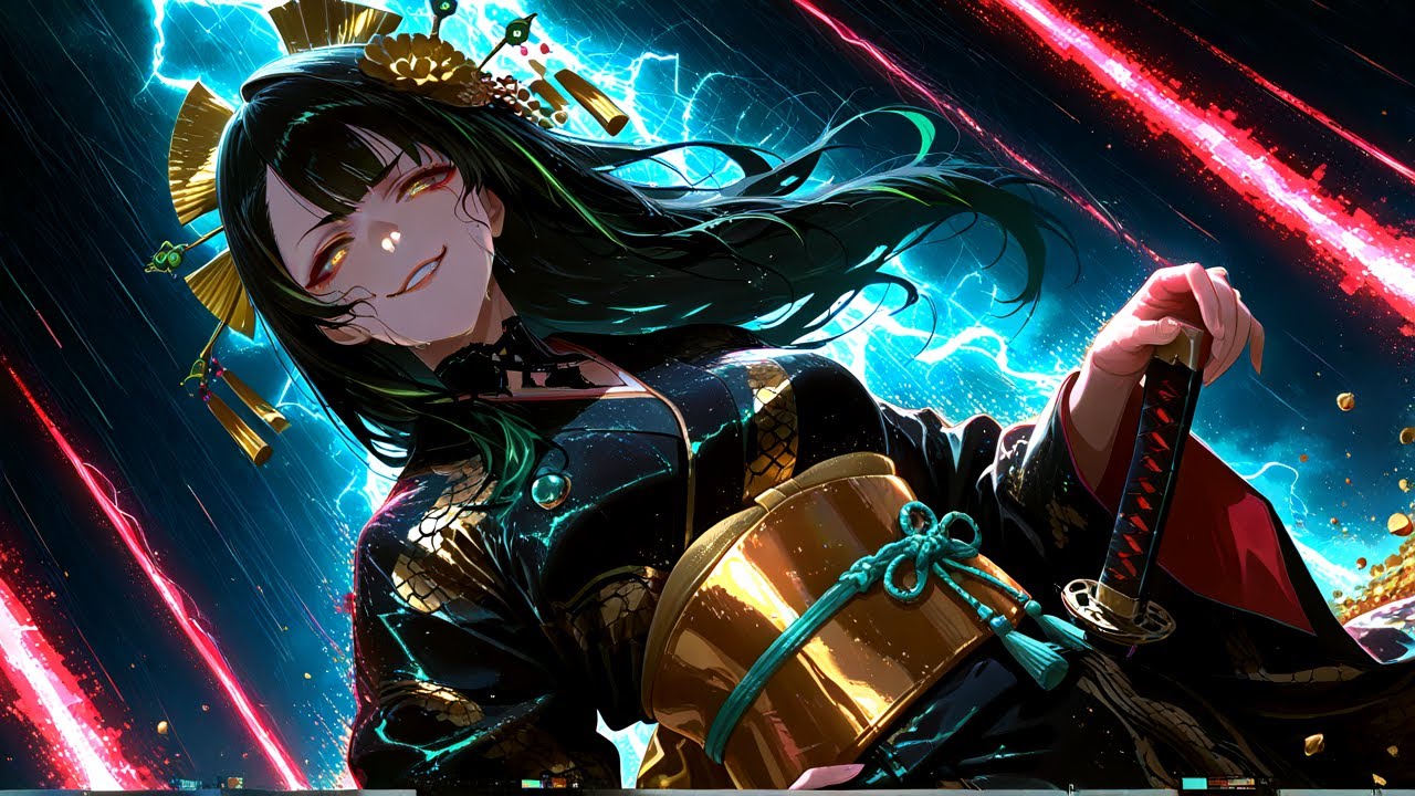 Japanese Koto Rock — Neon Ronin | 18 Cyberpunk Tracks for Gaming & Night Coding | 1 Hour