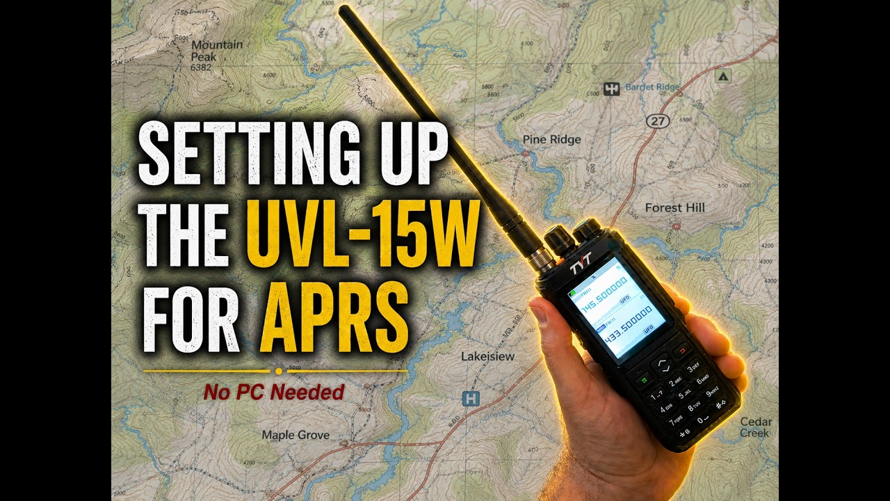 TYT UVL-15W APRS Set Up - No PC Needed!