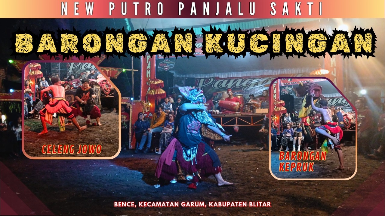 MANTAP !! Duo Barongan Kucingan & Celeng Jowo New Putro Panjalu Sakti | Kucingan Blitaran