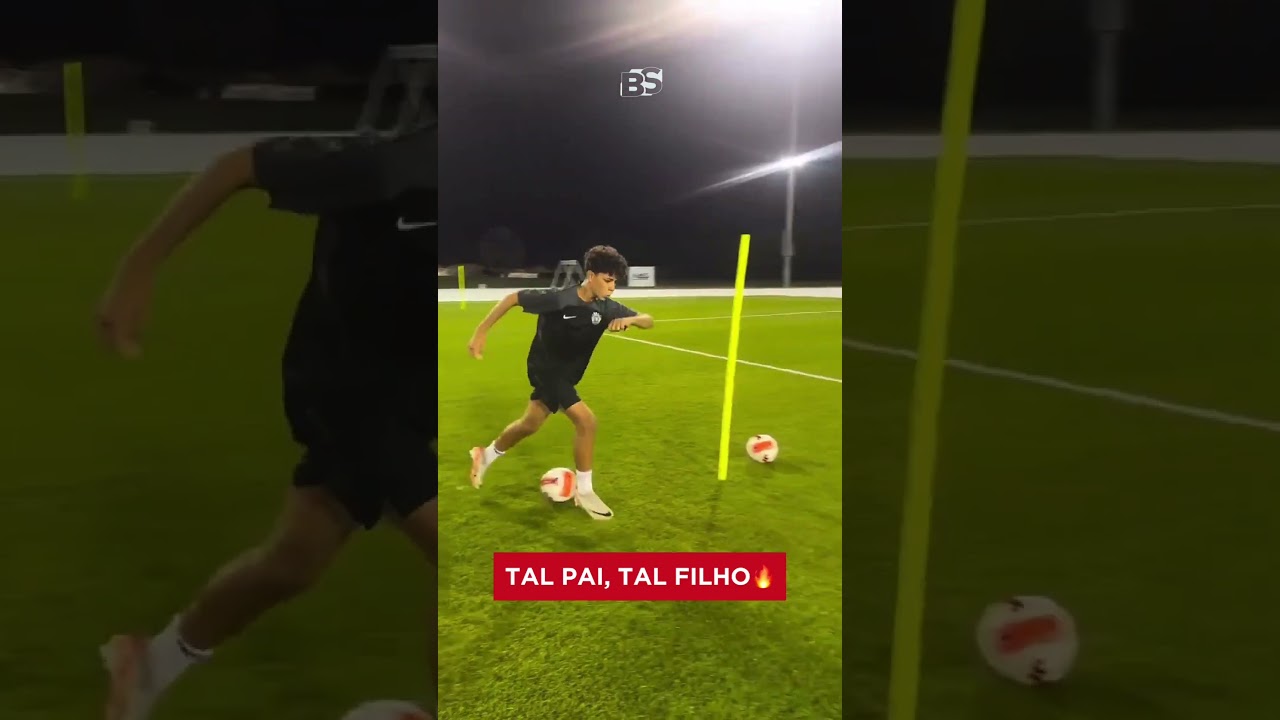 Filho de Cristiano Ronaldo, Cristiano Jr, já está mostrando que herdou os talentos do pai⚽️👏