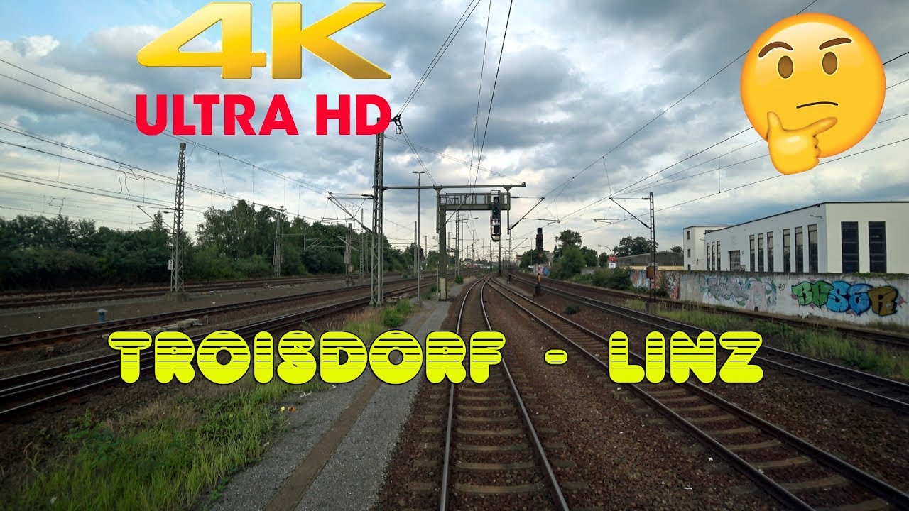 【4K】 Führerstandsmitfahrt Köln Troisdorf  -  Linz ( Rhein )   Baureihe 186