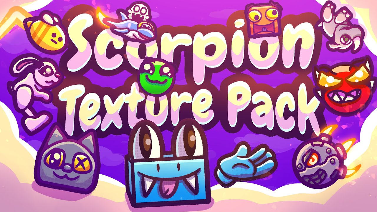 (90 NEW ICONS) Scorpion Texture Pack Release - 5K Sub Special! (Geometry Dash)